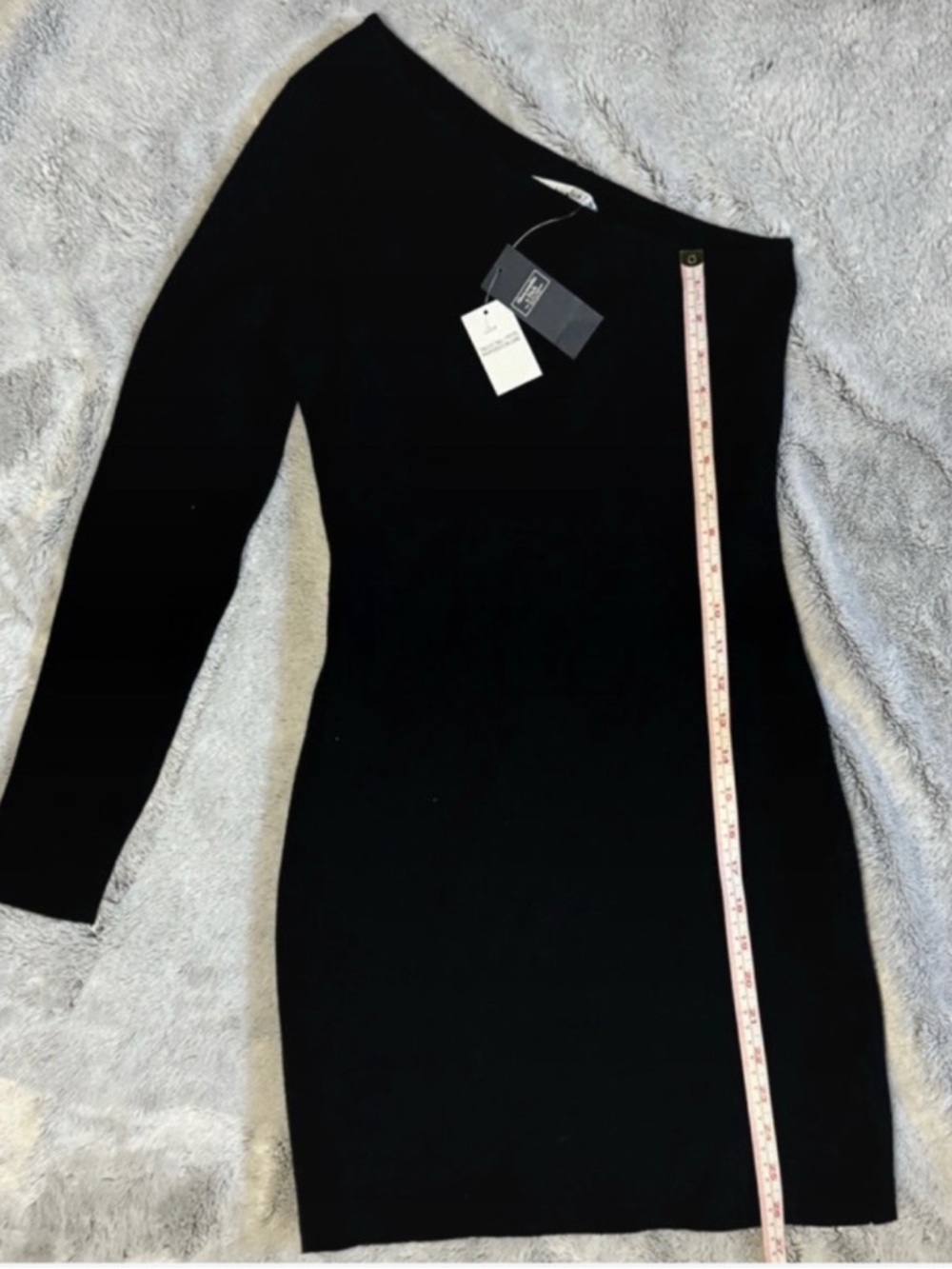 Abercrombie & Fitch one sleeve sexy little black dress size medium new with tags